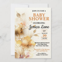 Elegant rustiek Baby shower