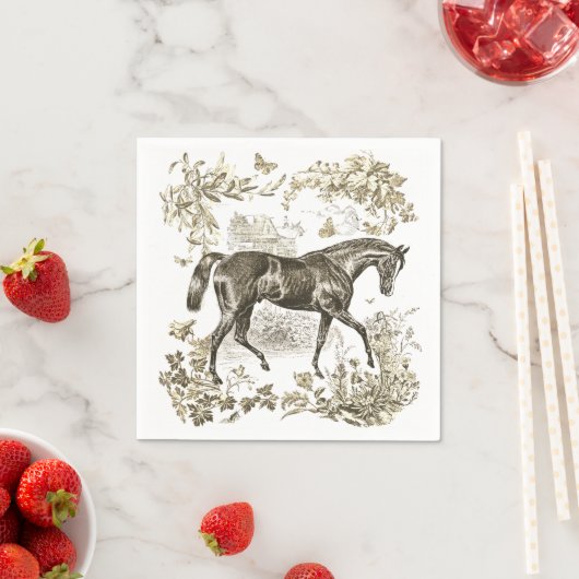 Elegant  rustiek beige paardenbloemistentoilet servet (Insitu)