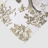 Elegant rustiek beige paardenbloemistentoilet tissuepapier (Detail)