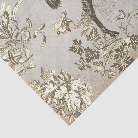 Elegant  rustiek beige paardenbloemistentoilet tissuepapier (Detail)