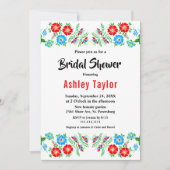 Elegant Rustiek Blauw Rood Rozen Bloemen Vrijgezel Kaart (Voorkant)