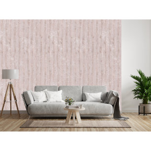 Elegant rustiek blush hout patroon behang