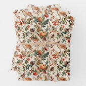 Elegant rustiek  bos inpakpapier vel (In situ)