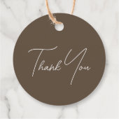 Elegant rustiek botanisch boho Baby shower Bedankjes Labels (Achterkant)