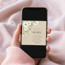 Elegant rustiek CalliWatercolor Daisy Vrijgezellen