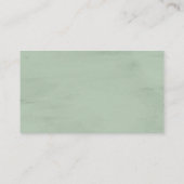 Elegant rustiek groen, RSVP-herinnering Informatiekaartje (Achterkant)