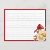 Elegant Rustiek Herfst Bloemen Vrijgezellenfeest R Informatiekaartje (Achterkant)