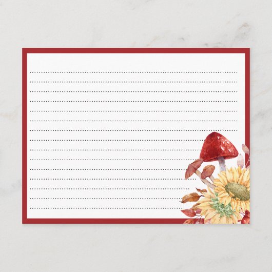 Elegant Rustiek Herfst Bloemen Vrijgezellenfeest R Informatiekaartje (Achterkant)