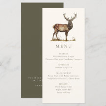 Elegant rustiek hert herfst jacht diner