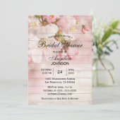 Elegant rustiek houten kersenbloesem Vrijgezellenf Kaart (Staand voorkant)