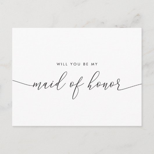 Elegant rustiek kant zal je mijn bruidsmeisje zijn uitnodiging briefkaart (Voorkant)