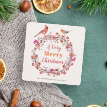 Elegant rustiek kerst holly berry krans script