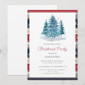 Elegant rustiek kerstfeest kaart (Voorkant / Achterkant)