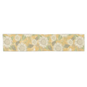 Elegant rustiek land bloemenzonnebloem korte tafelloper (Horizontaal)