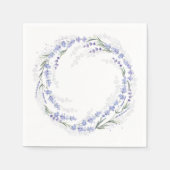 Elegant rustiek lavendel krans papier servet (Voorkant)