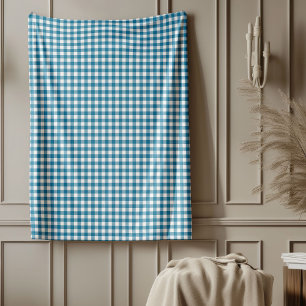 Elegant Rustiek Marine Blauw Deken Plakken Patroon