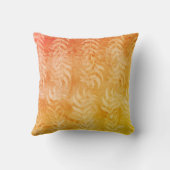 Elegant rustiek metallic kleurrijk bladpatroon kussen (Achterkant)