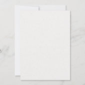 Elegant Rustiek Minimalistisch Botanisch Huwelijk Save The Date (Achterkant)