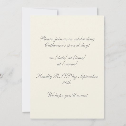 Elegant  rustiek rood paard bloementoilet kaart (Achterkant)