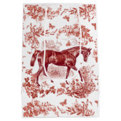 Elegant  rustiek rood paard bloementoilet medium cadeauzakje (Achterkant)