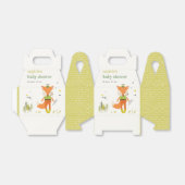 Elegant rustiek schattig bos leuk vos Baby shower Bedankdoosjes (Uitgevouwen)