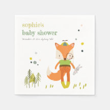 Elegant rustiek schattig bos leuk vos Baby shower
