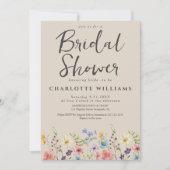 Elegant rustiek Wildflower Vrijgezellenfeest Kaart (Voorkant)