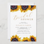 Elegant rustiek zonnebloem vrijgezellenfeest kaart (Voorkant)