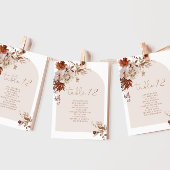 Elegant Rustieke Herfst Tafel Zitting Kaart