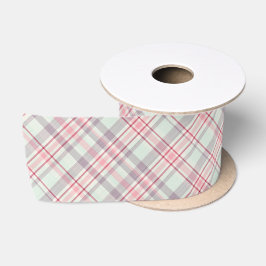 Elegant rustieke klassieke plaid motief satijnen lint