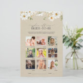 Elegant rustieke Waterverf Daisy Vrijgezellenfeest (Staand voorkant)