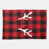 Elegant rustige buffelroodstaart met herten theedoek (Horizontaal)