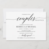 Elegant rustige, eenvoudige, minimalistische paren kaart (Voorkant)