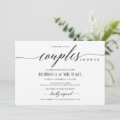 Elegant rustige, eenvoudige, minimalistische paren kaart (Staand voorkant)