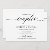 Elegant rustige, eenvoudige, minimalistische paren kaart (Voorkant / Achterkant)