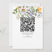 Elegant rustige landbloemen eucalyptus kaart (Achterkant)