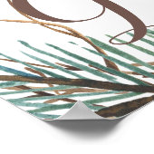 Elegant rustige winterdenkaarten en trouwbord poster (Hoek)