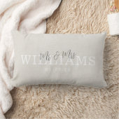 Elegant Rustisch Beige Mijnheer en Mevrouw Kussen (Deken)