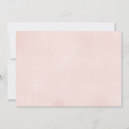 Elegant rustisch bladermeisje foto kaart (Achterkant)