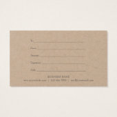 Elegant Rustisch Eucalyptus Leaves Cadeaucertifica Visitekaartje (Achterkant)