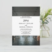 Elegant rustisch trouwthema herfst floral Wedding  Kaart (Staand voorkant)