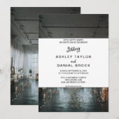 Elegant rustisch trouwthema herfst floral Wedding  Kaart (Voorkant / Achterkant)