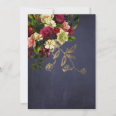 Elegant rustisch vrijgezellenfeest van de vlinder kaart (Achterkant)