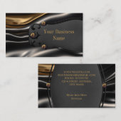 Elegant Rusty Gold black sille metal ziet er uit Visitekaartje (Voorkant / Achterkant)