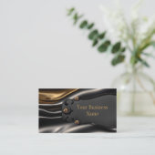 Elegant Rusty Gold black sille metal ziet er uit Visitekaartje (Staand voorkant)