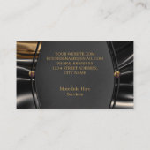 Elegant Rusty Gold black sille metal ziet er uit Visitekaartje (Achterkant)