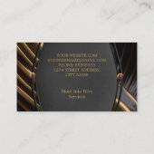 Elegant Rusty liquid gold black silmetalen look Visitekaartje (Achterkant)