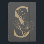Elegant S Boho Floral Monogram Initiaal Goud Goud iPad Pro Cover<br><div class="desc">Elegant S Boho Floral Monogram Initiaal Grey Gold *elke letter heeft een eigen aanbieding; als je brief nog niet beschikbaar is,  stuur dan een bericht naar mij en verplaats ik deze naar de bovenkant van de lijst.</div>