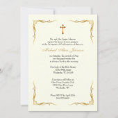 Elegant Sacrament van de Bevestiging Duif Rozen Kaart (Voorkant)