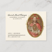 Elegant Sacred Heart Jesus Religieuze Visitekaartje (Voorkant)